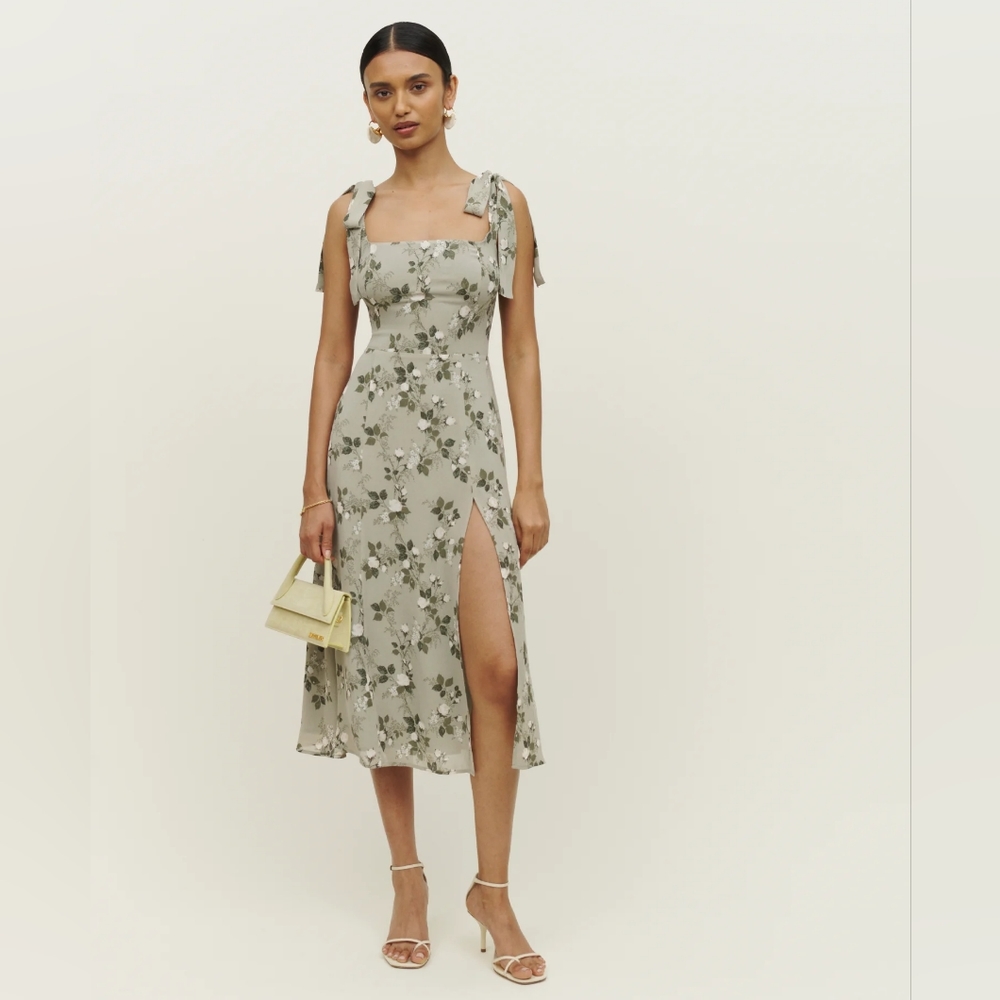 RARE Reformation Twilight Dress ES in Verde